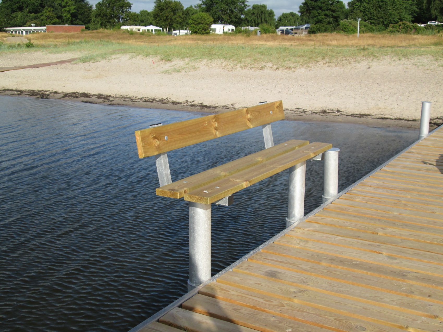Struer – Badebro fra Bridgesystem opsat ved Struer.